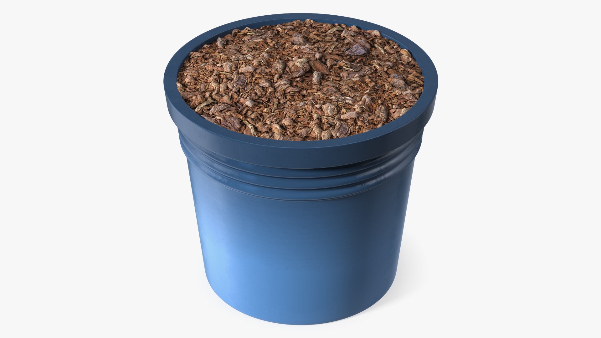Plant Pot Dark Blue 3D model preview