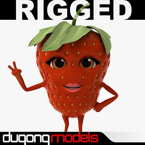 dugm07 rigged cartoon 3d model
