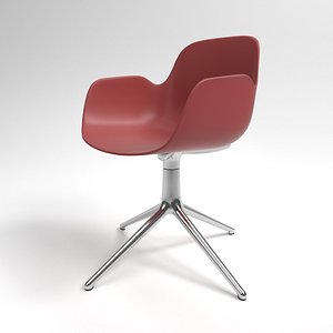 3D model interior normann form swivel