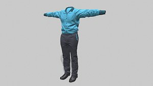 Mens Wear Daily Low-poly model