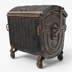 Metal Garbage Container Iron - PBR