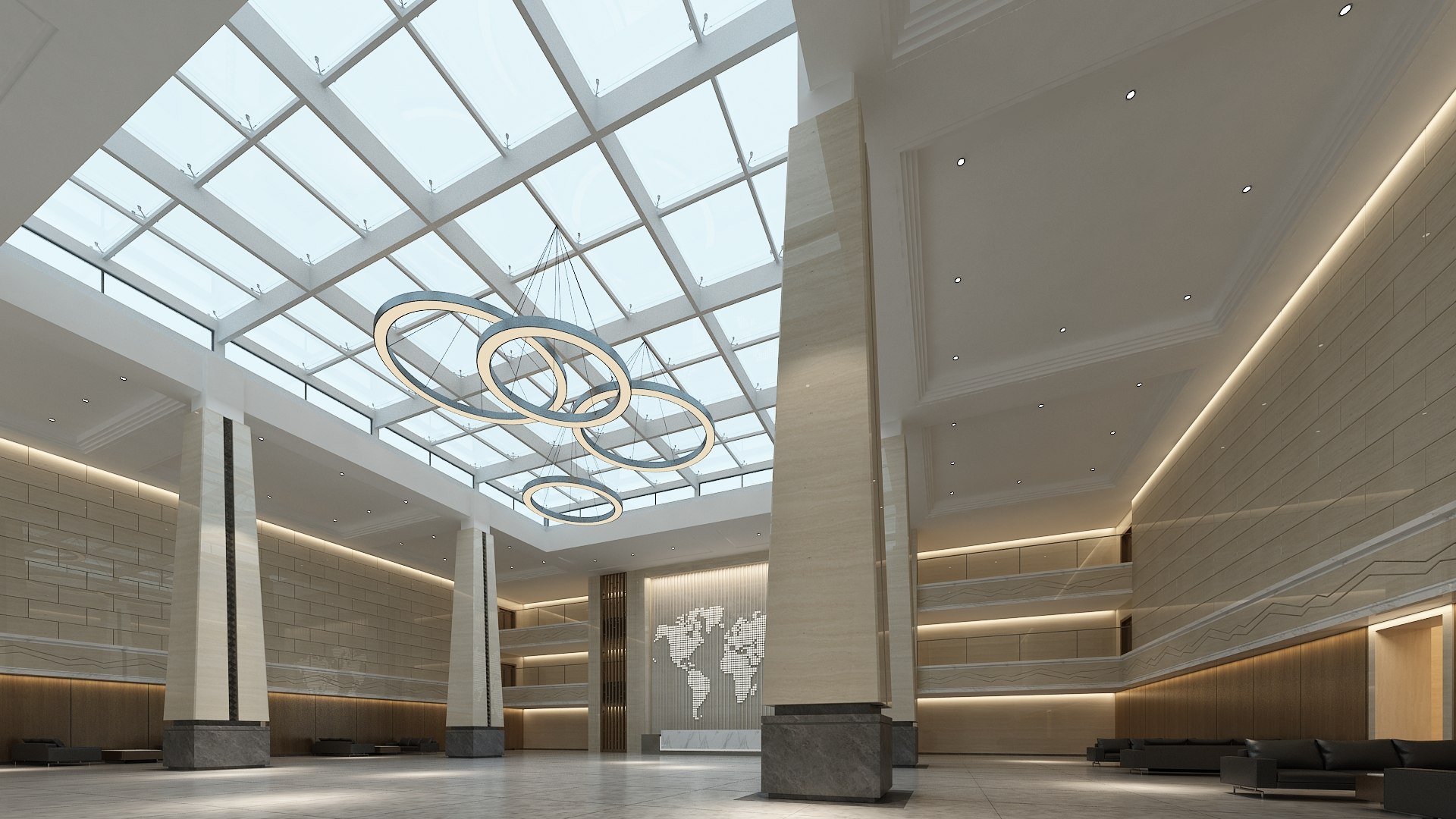 Modern Hall Collection 04 3D Model - TurboSquid 2111925