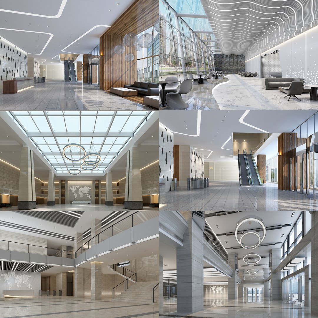 Modern Hall Collection 04 3D Model - TurboSquid 2111925
