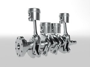 4 cylinder inline engine pistons camshaft