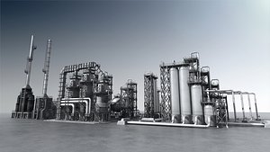 3D model Metal Refinery 06