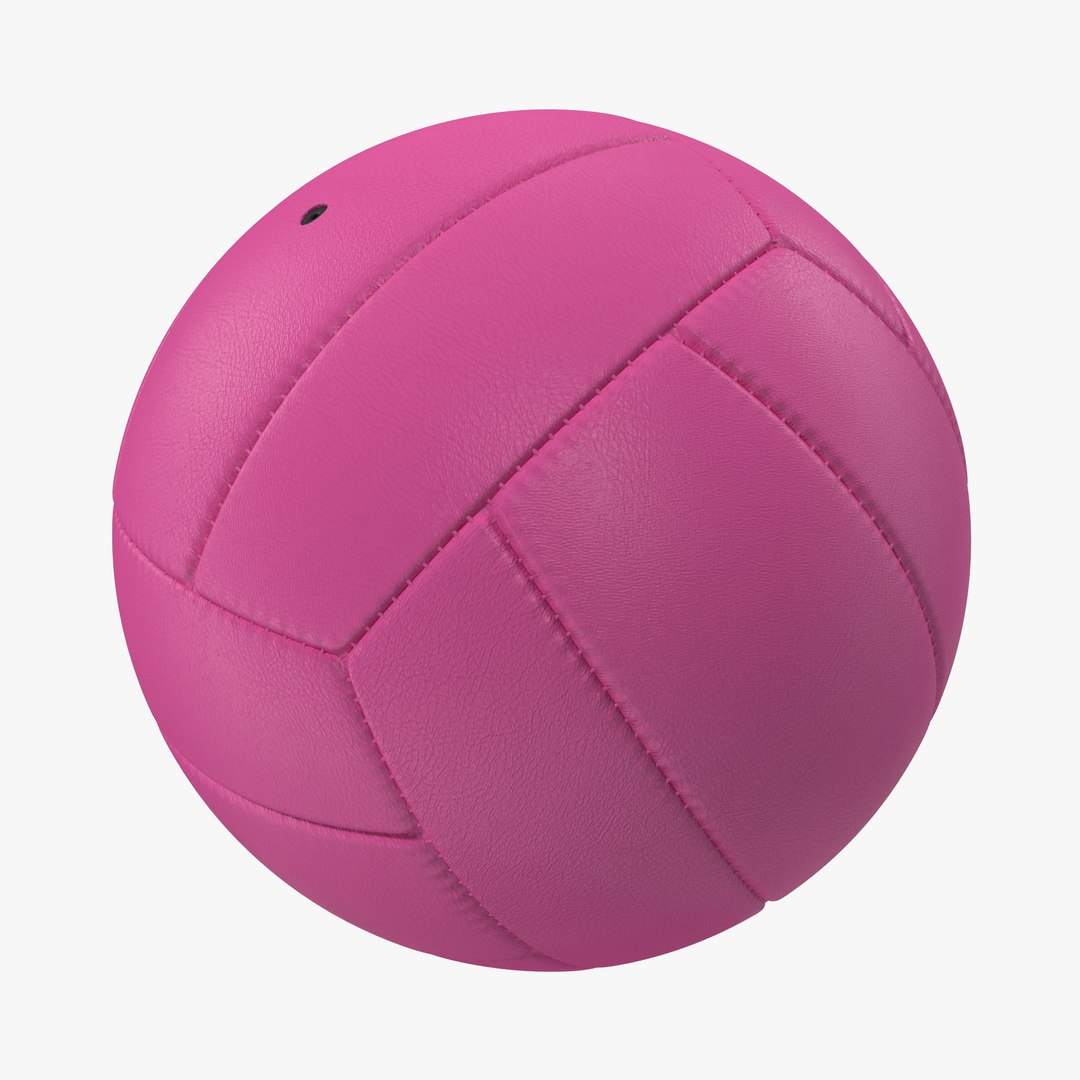 Volleyball Ball Pink 3D Model 3D model preview