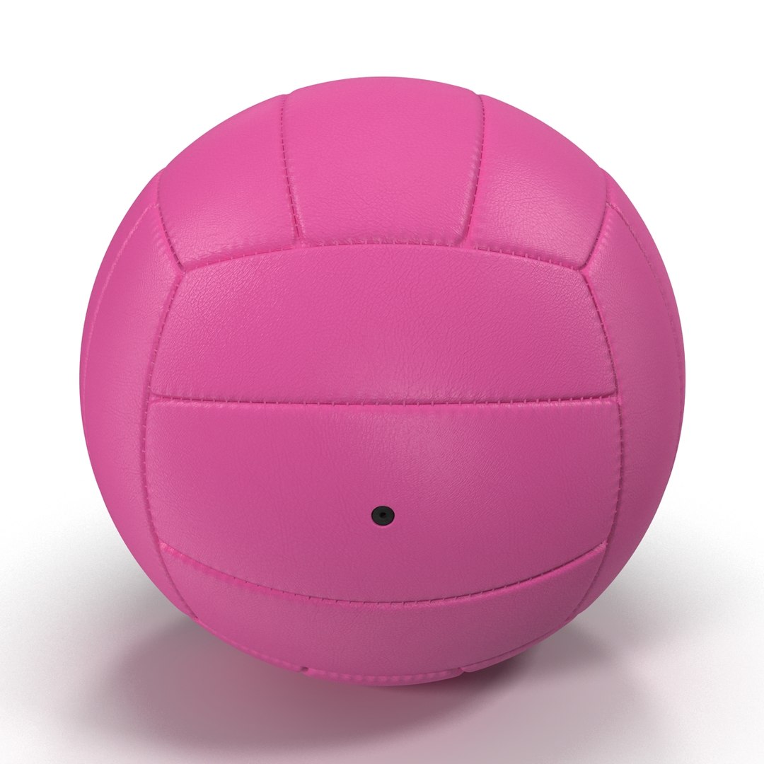 volleyball ball pink 3d model