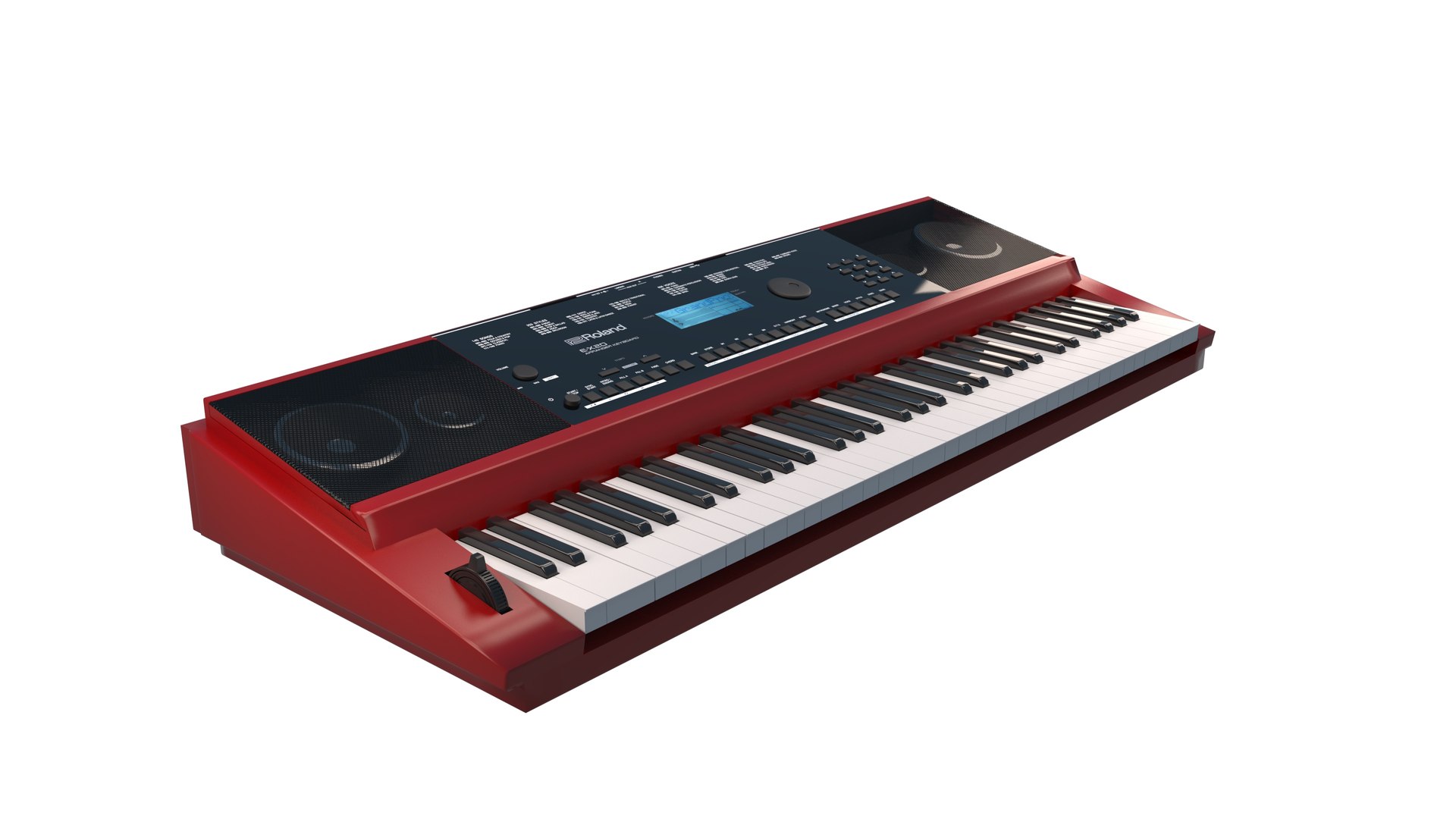 Roland Keyboard Red Clour Model - TurboSquid 1841079