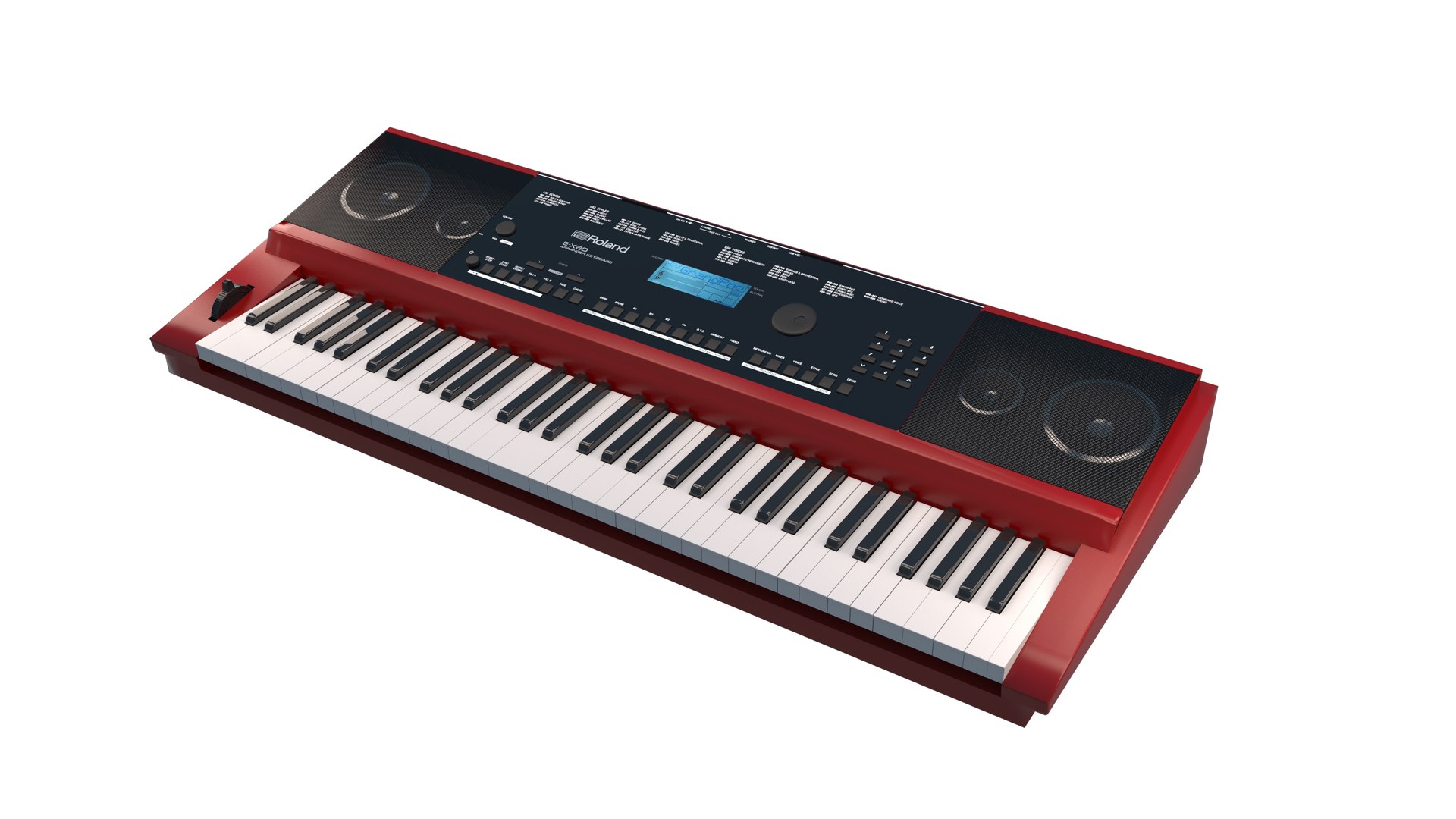 Roland Keyboard Red Clour Model - TurboSquid 1841079