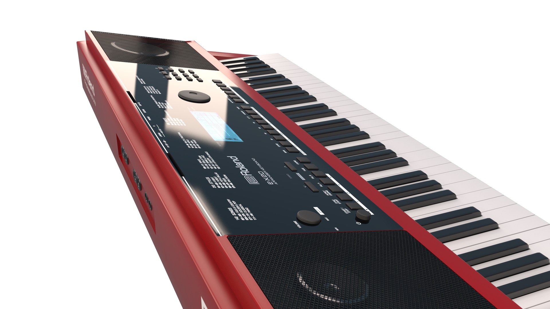 Roland Keyboard Red Clour Model - TurboSquid 1841079