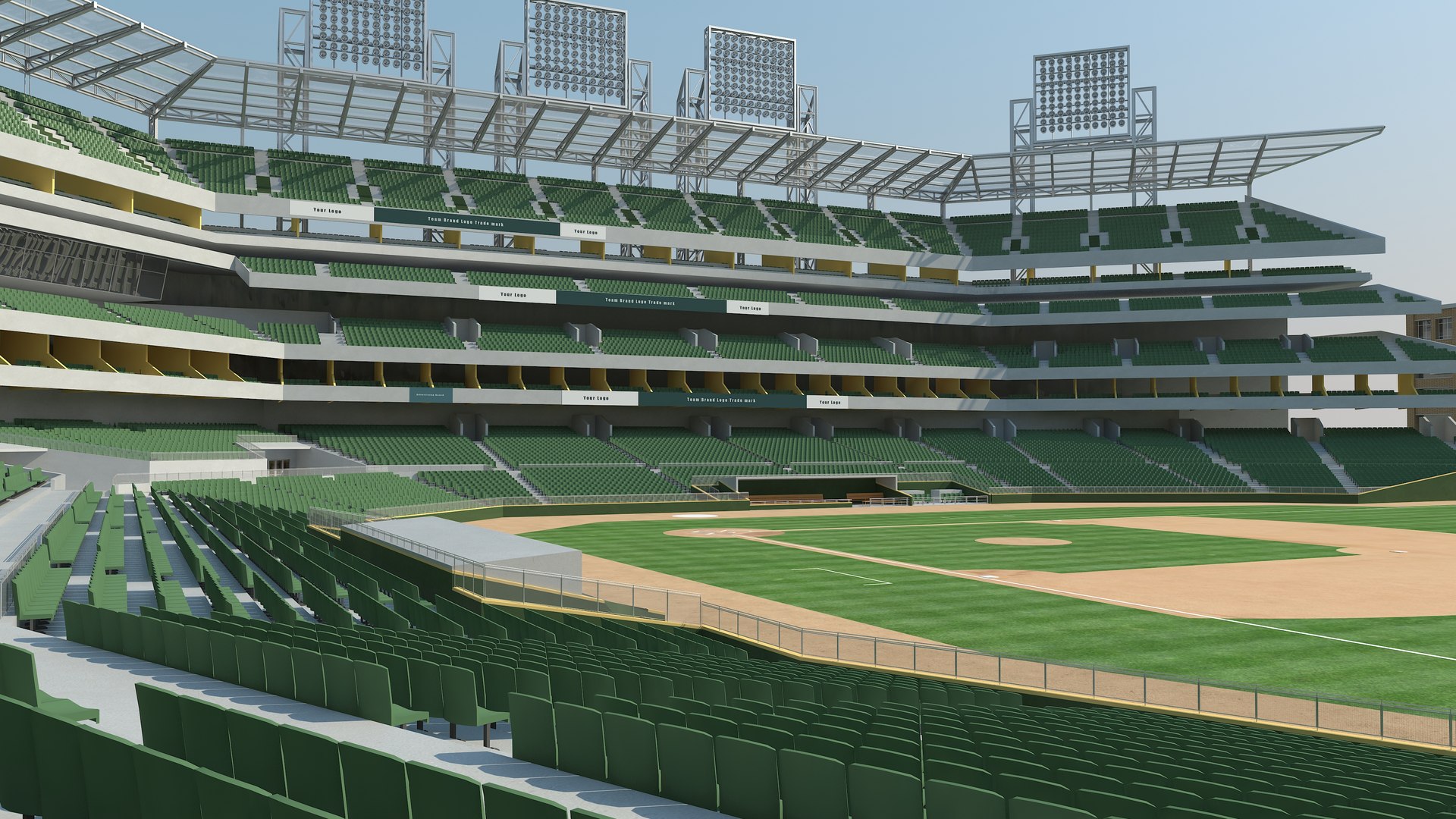 Baseball Stadium 3D Model - TurboSquid 1497044