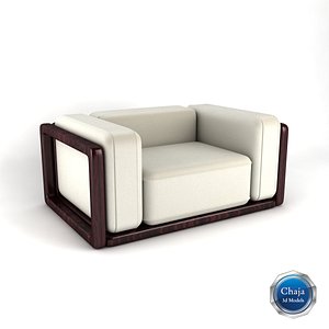 armchair chair 3d 3ds