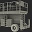 3d model of engine powered scissor lift