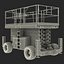 3d model of engine powered scissor lift