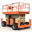 3d model of engine powered scissor lift