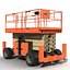 3d model of engine powered scissor lift