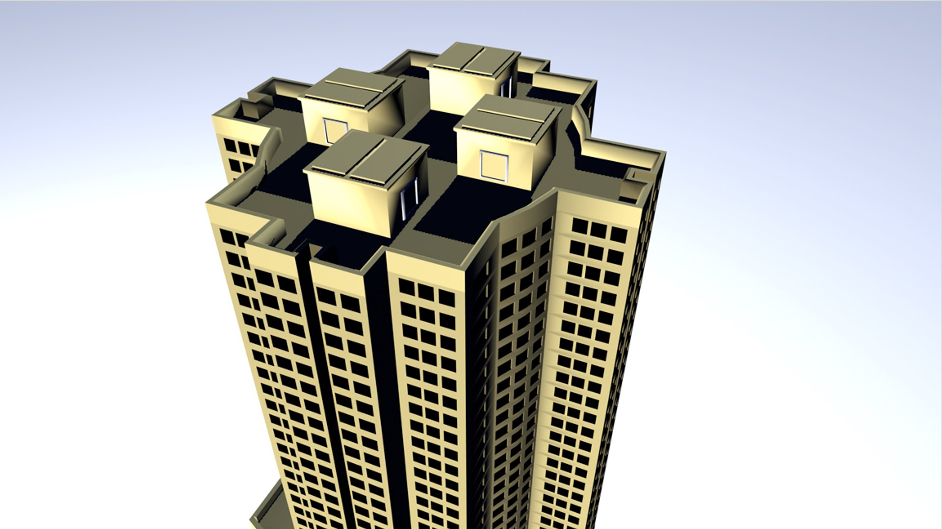 Commercial Rise Building Obj