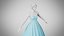 Vestido 48 Azul Cielo Con Diseño