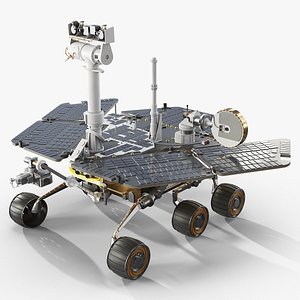 Mars Rover for Terrain Exploration Rigged for Maya 3D model