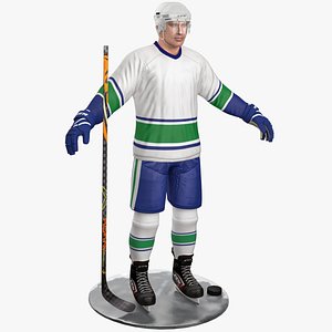 3D pbr hockey player 6