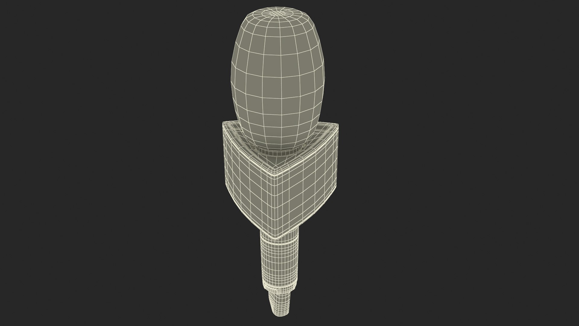 Fake News Handheld Microphone Triangular 3D model - TurboSquid 2169052