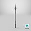 Fantasy Spear05 Glow GameReady Unity PBR  Unreal Engine V-Ray Arnold Textures Included
