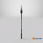 Fantasy Spear05 Glow GameReady Unity PBR  Unreal Engine V-Ray Arnold Textures Included