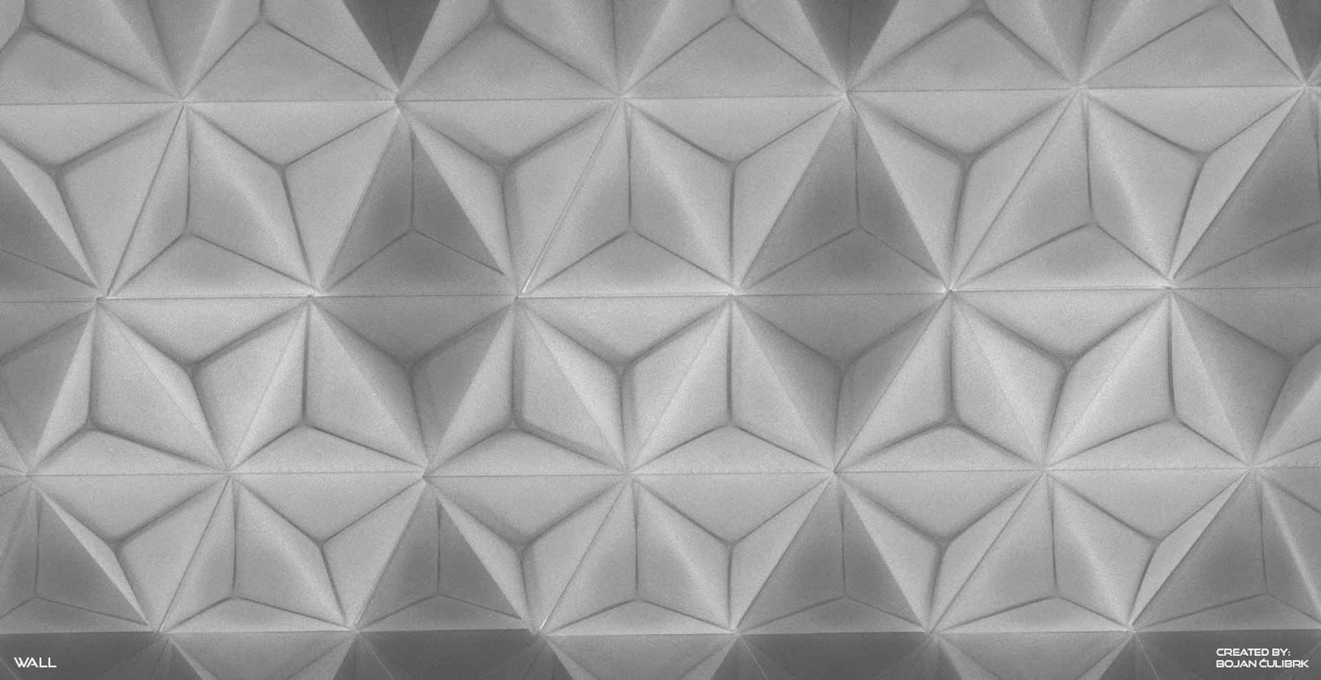Triangles Star Wall Blend