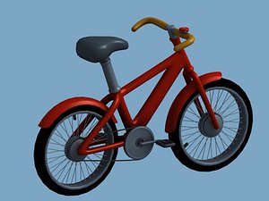 Cartoon bicycle