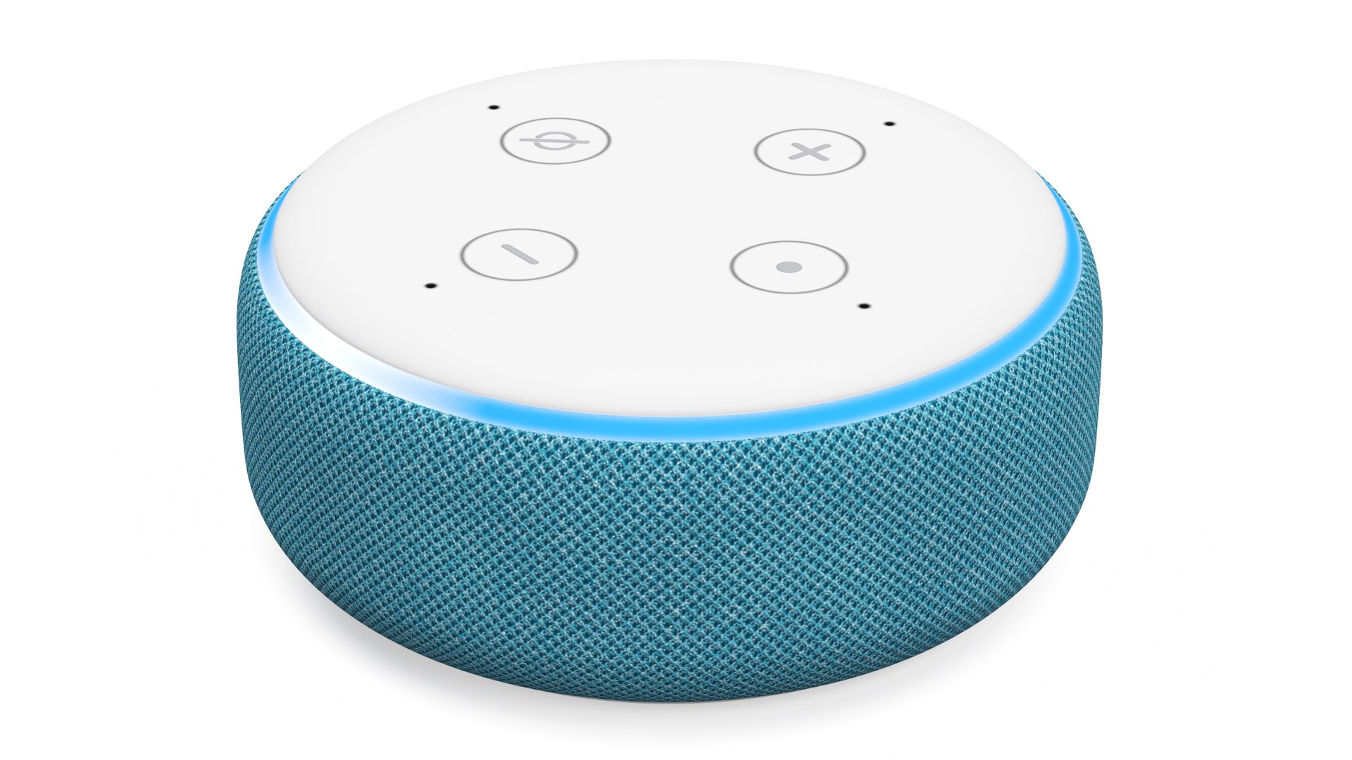 Amazon Echo Dot Blue 3D model preview