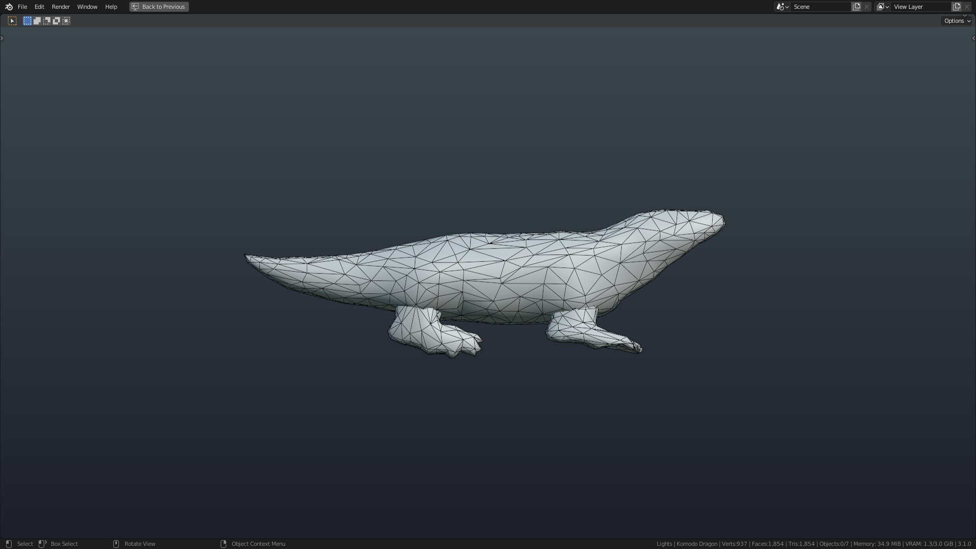 Low Poly Komodo Dragon Rigged With Realistic Texture 3D - TurboSquid ...