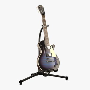 Electro Gitar Blue and Stand