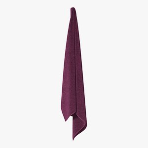 hanging bathroom towel purple 3d max