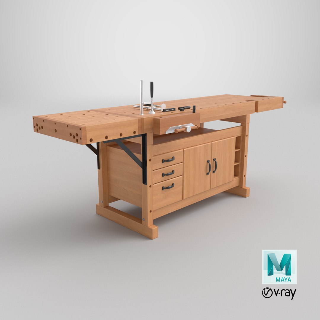 Workbench Large 3D Model - TurboSquid 1963024