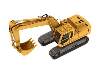 3D excavator model