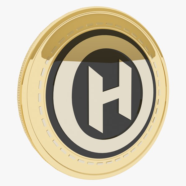 3D model IHT Real Estate Protocol Cryptocurrency Gold Coin
