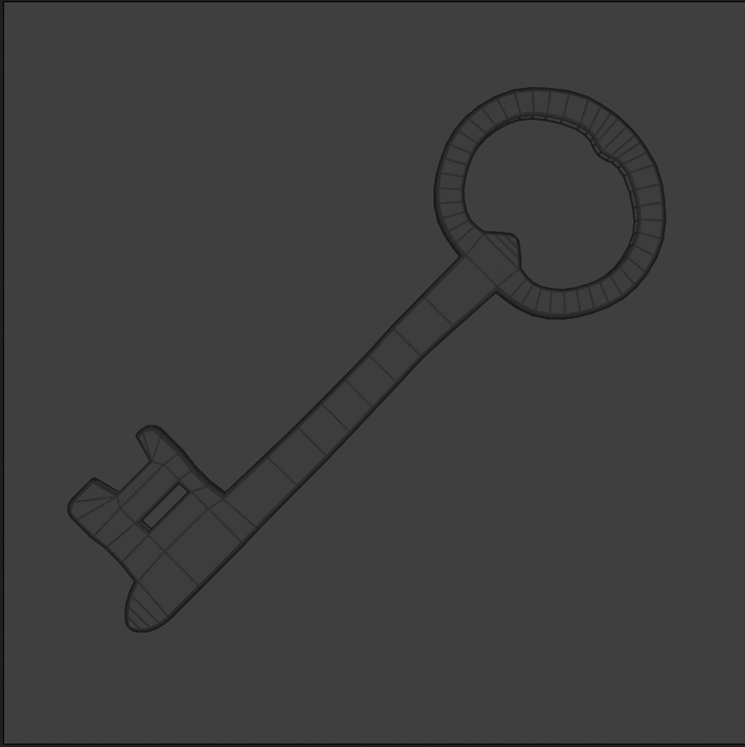 3D Model Old Dungeon Key - TurboSquid 1366647