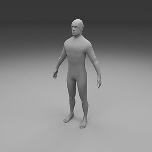 3d human male modeled model
