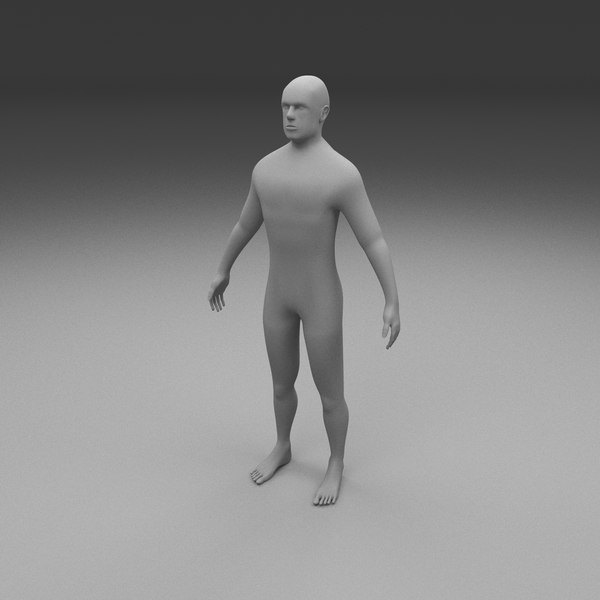 3d human male modeled model