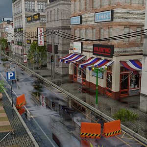 pack building 3D model