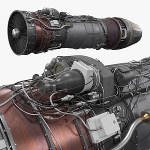 Military Jet Engine Core Assembly