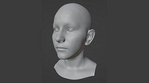 Realistic Female Head 3D model 3D model model