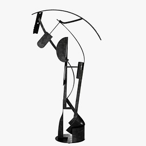 Alex Corno Dancing Star abstract metal sculpture