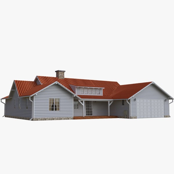 3d model of single family house