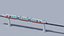 Modello 3D low-poly del treno a levitazione magnetica