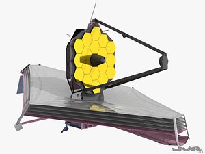 james webb space telescope 3d model