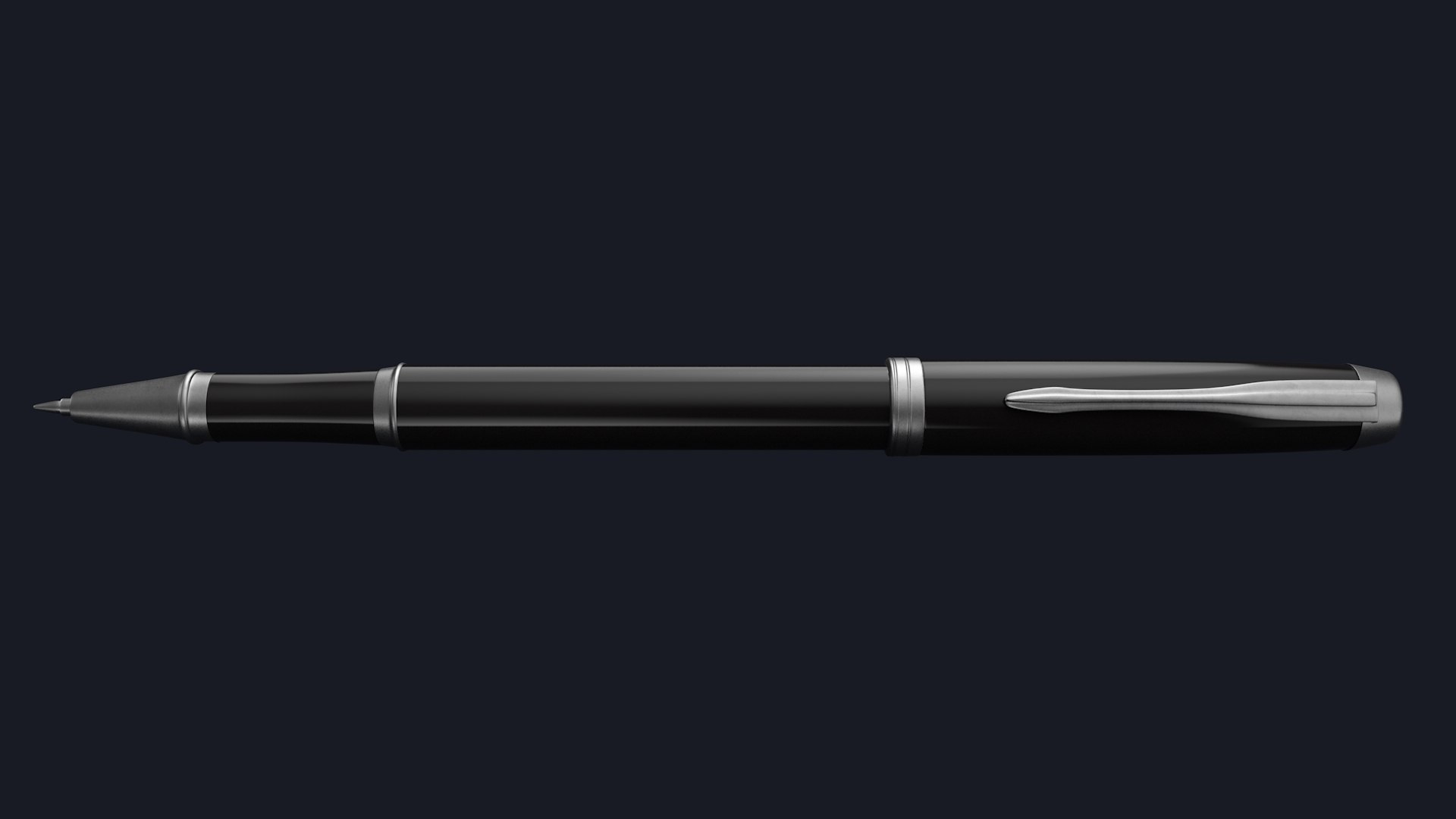 Silver Black Pen model https://p.turbosquid.com/ts-thumb/dL/15WXFx/4z/top/jpg/1649692267/1920x1080/fit_q87/3fa2d7ac7618b9c5a4f207c25e3d2f4970630e0e/top.jpg