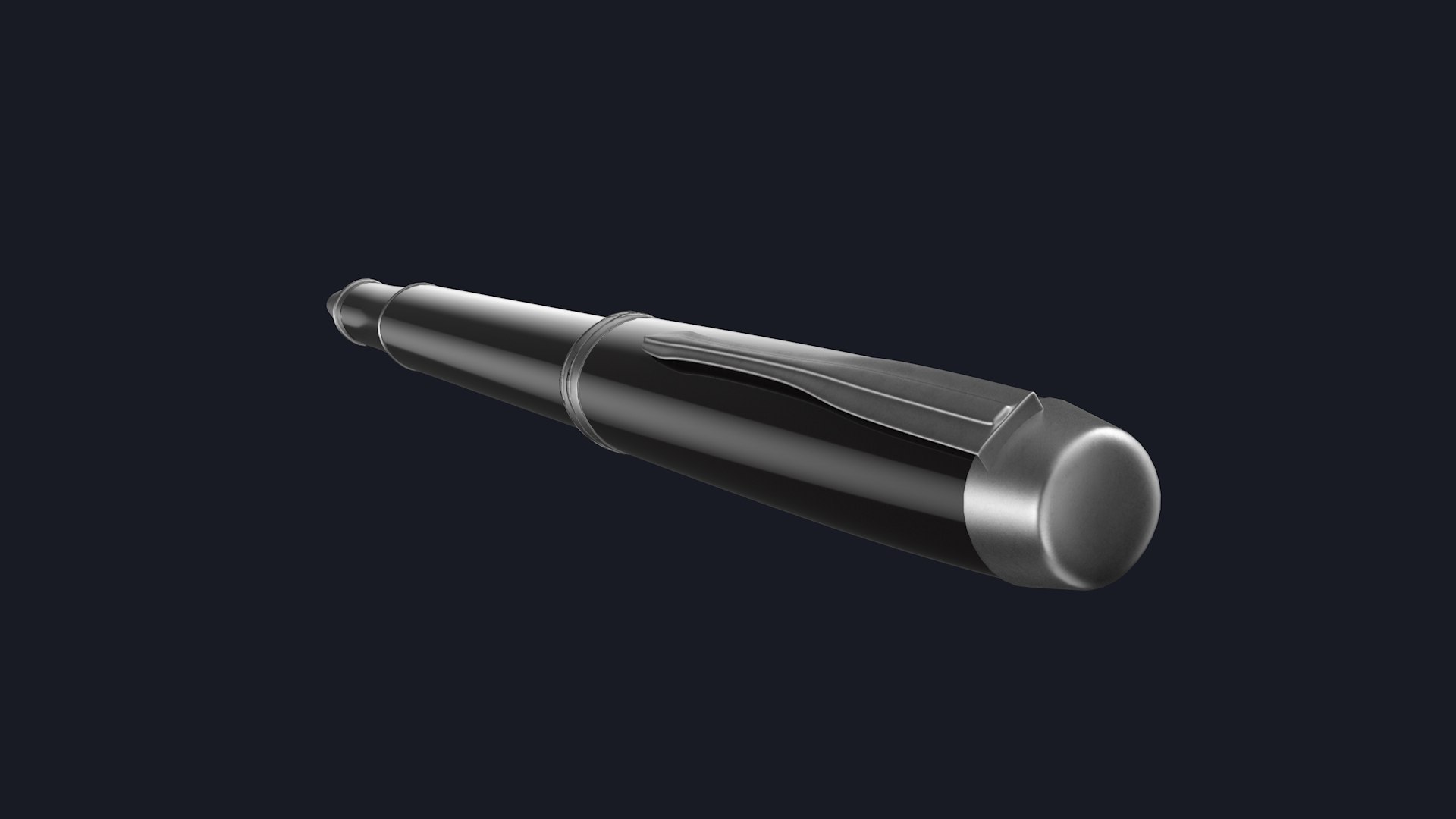 Silver Black Pen model https://p.turbosquid.com/ts-thumb/dL/15WXFx/hz/left/jpg/1649692264/1920x1080/fit_q87/1c7d2163247b15acc8765688bc1d20e18776e200/left.jpg
