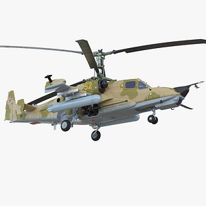 attack helicopter kamov ka-50 3D model