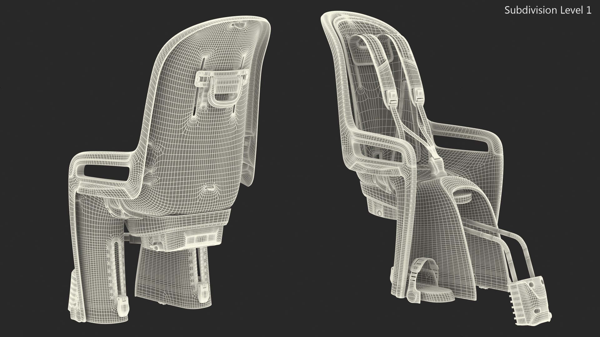 Thule Ridealong Child Bike Seat 3D Model - TurboSquid 1685738